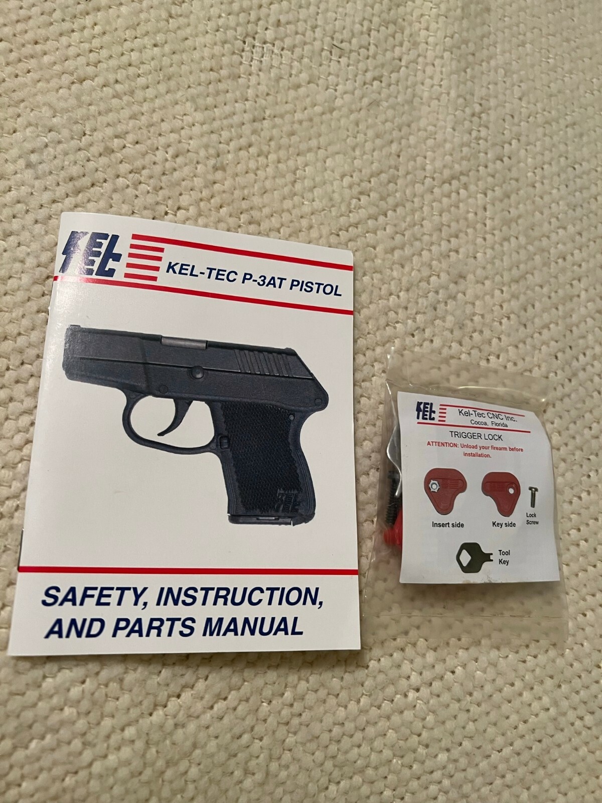 Kel-Tec P-3AT Owners Manual with Gun Lock