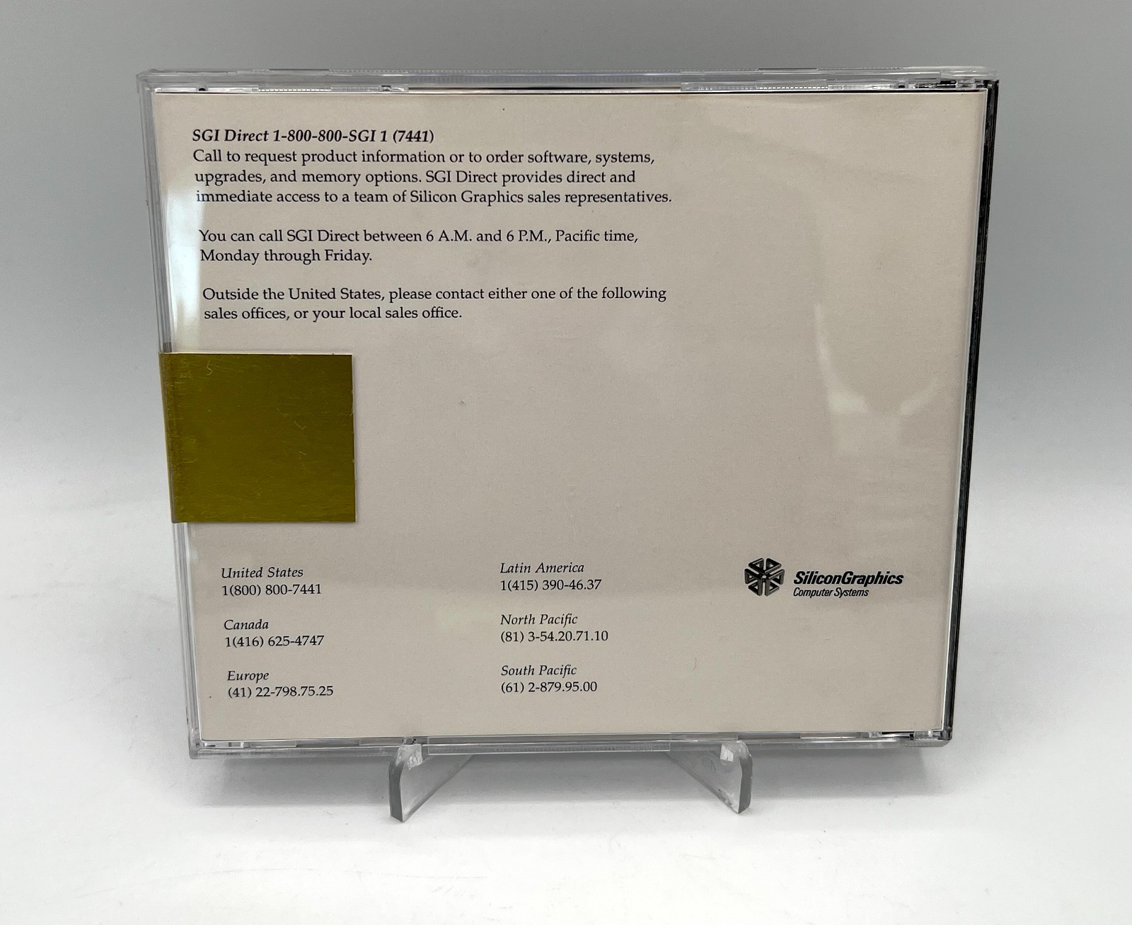 Vintage/Sealed - Silicon Graphics SGI WebFORCE - Author 1.0 - 813-0331-001