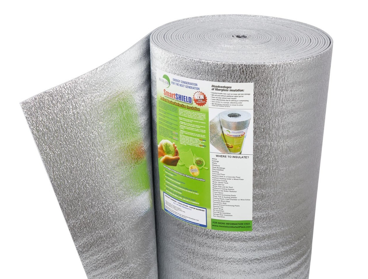 SmartSHIELD -5mm Reflective Foam Core Insulation, RADIANT BARRIER  48''X100ft
