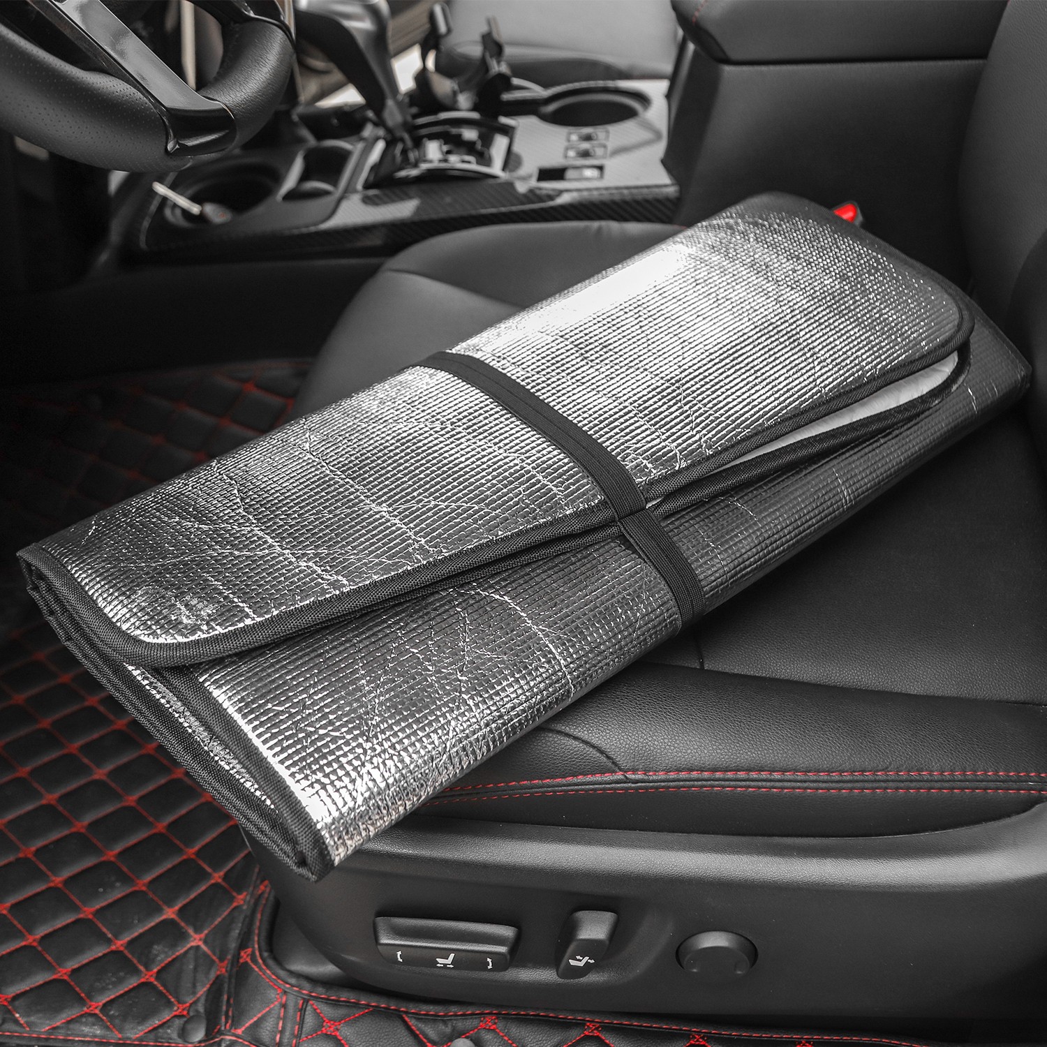 Front Windshield Sunshade Visor Anti Heat Shield Protect Cover for 4Runner 2010+