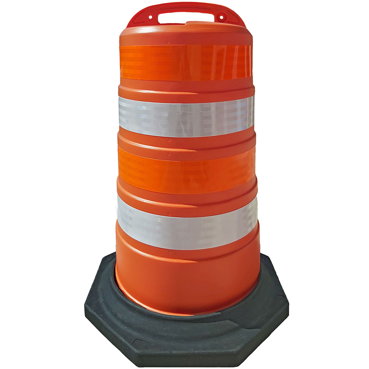 Plastic Channelizer Traffic Safety Drums - 41" Height - Reflective Sheets