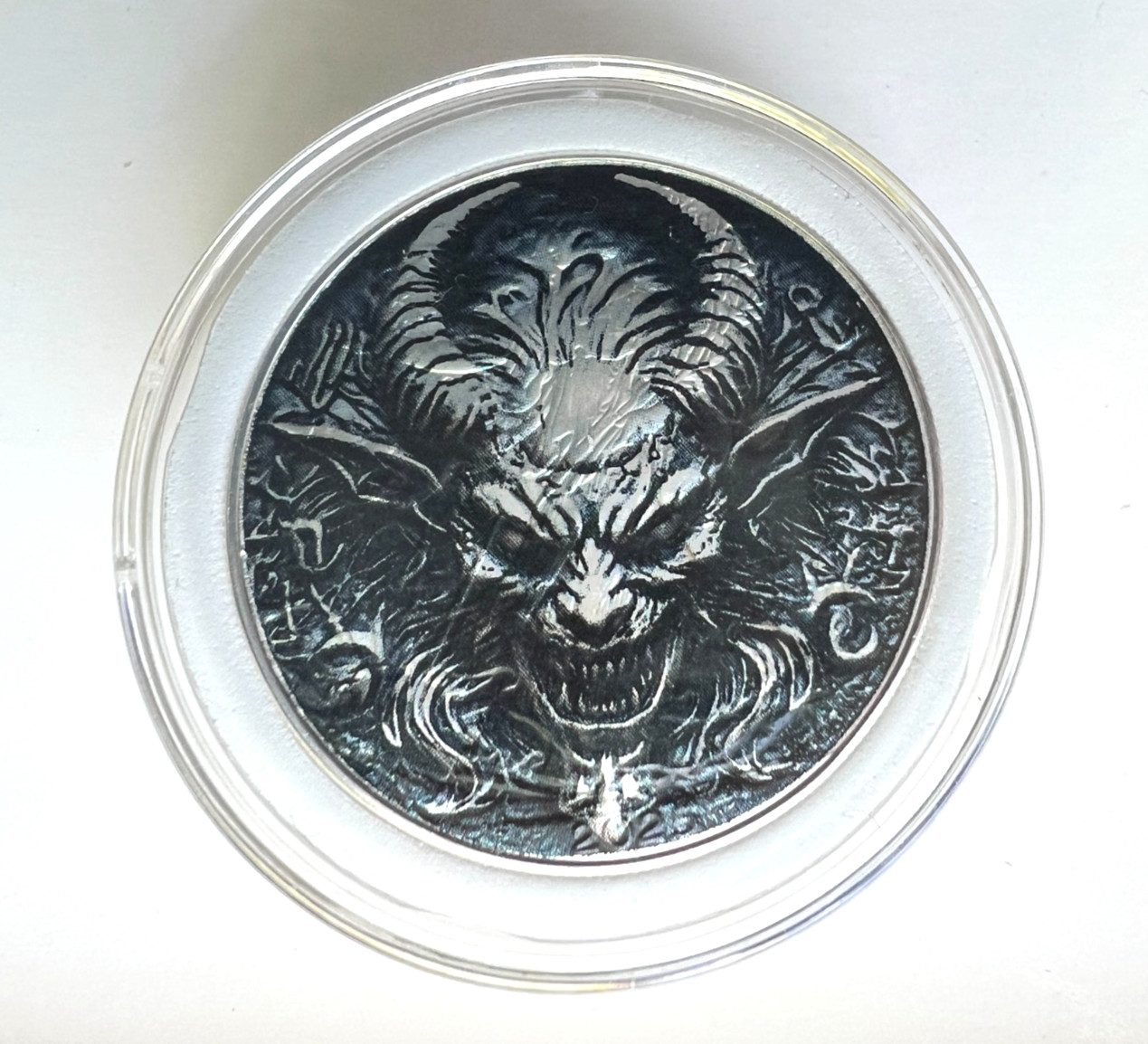 Evil - The Devil - American Silver Eagle 1oz .999 Silver Dollar Coin