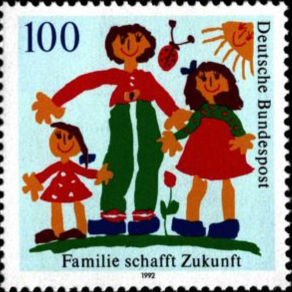 BRD FRG #Mi1621 MNH 1992 Family Creates Future Ladybug Sun [1754]