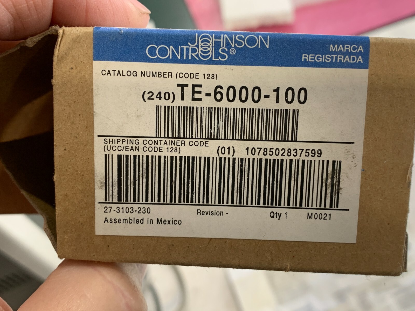 Johnson Controls TE-6000-100 Temperature Sensor - NIB