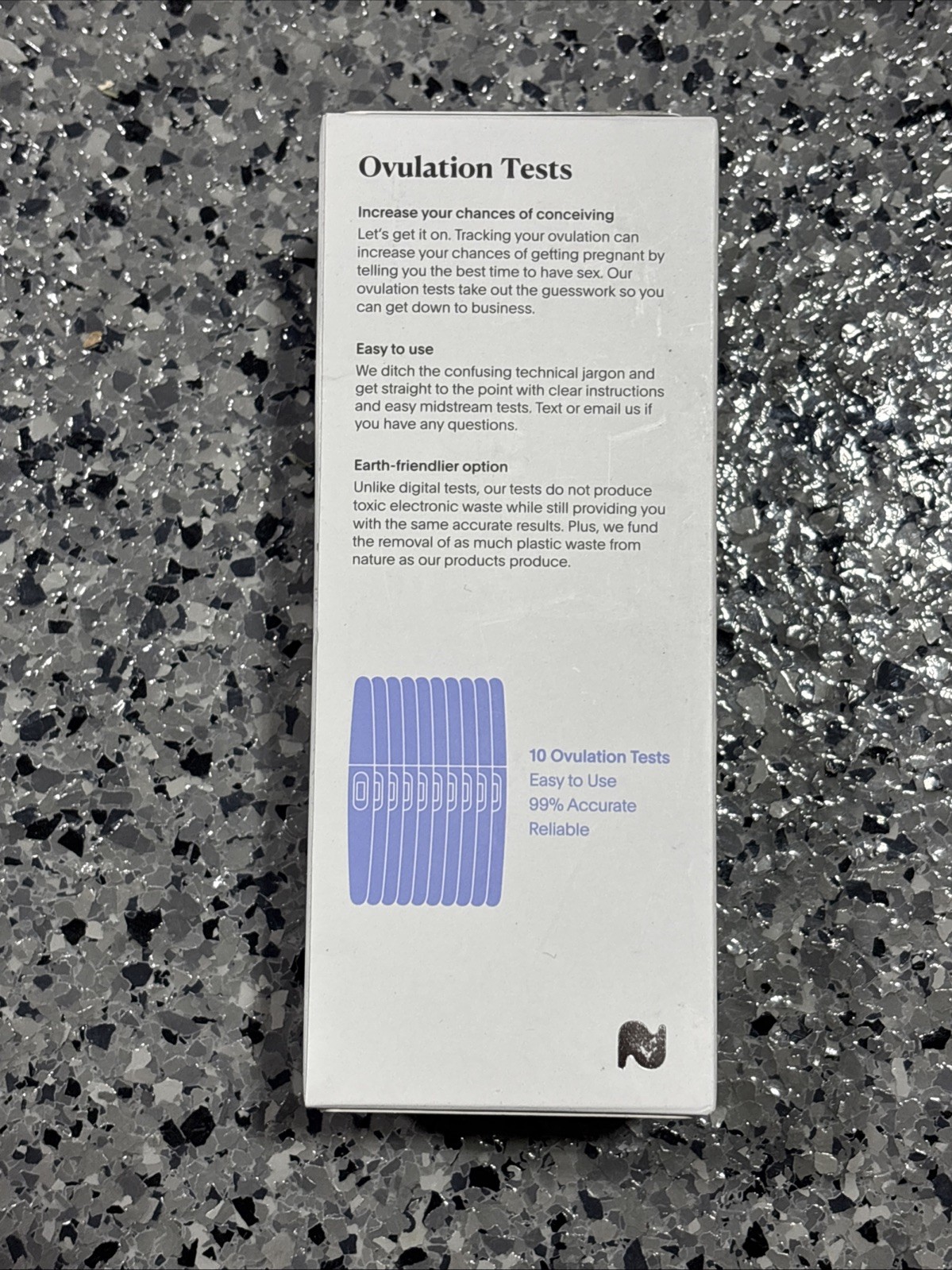 Natalist Ovulation Tests - 10 Count Box - Easy To Use - 99% Accurate/ 10z