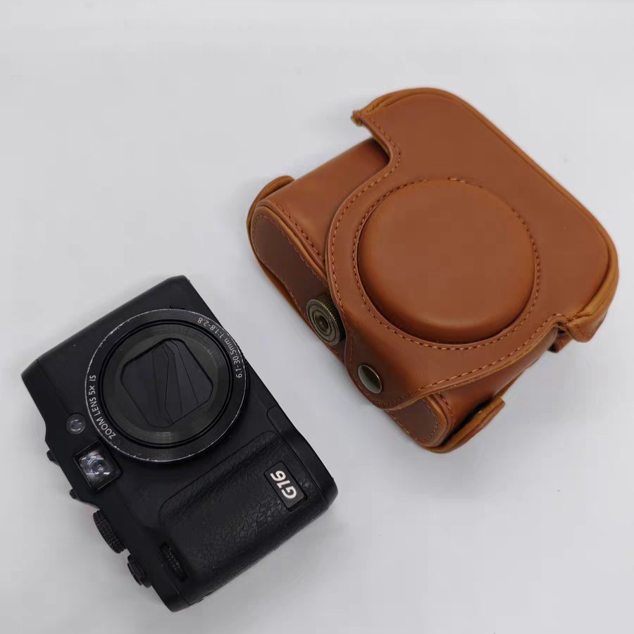 For Canon G15 G16 Camera Bag Protection Dock Case Base Leather Cover Shell New