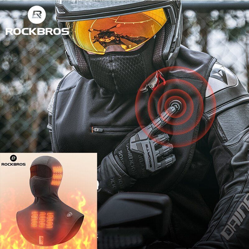 Autumn and Winter Outdoor Motorcycle Electric Heating Riding Headgear Warm Mask