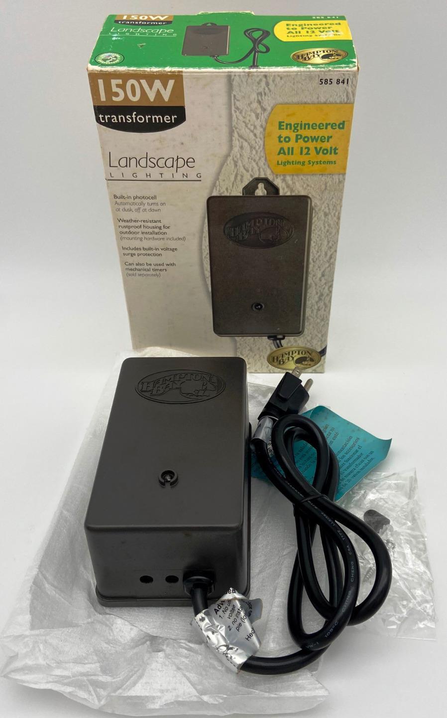 New Hampton Bay 585 841 Landscape Lighting Transformer 150W for 12 Volt Systems