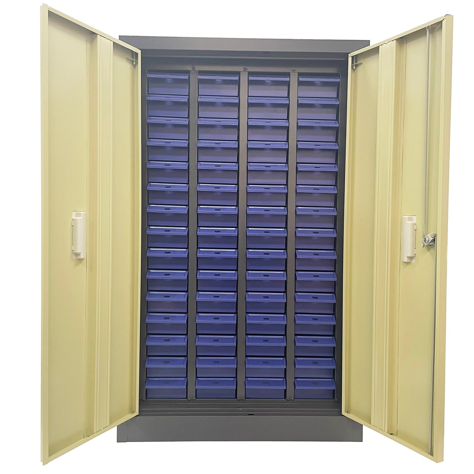 Part Cabinet with 60 Drawer Bolt and Nut Tool Storage Organization Shelving