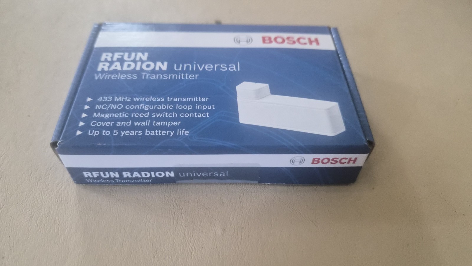 Bosch RFUN Universal Wireless Transmitter, NC/NO Loop Input, 433 MHz