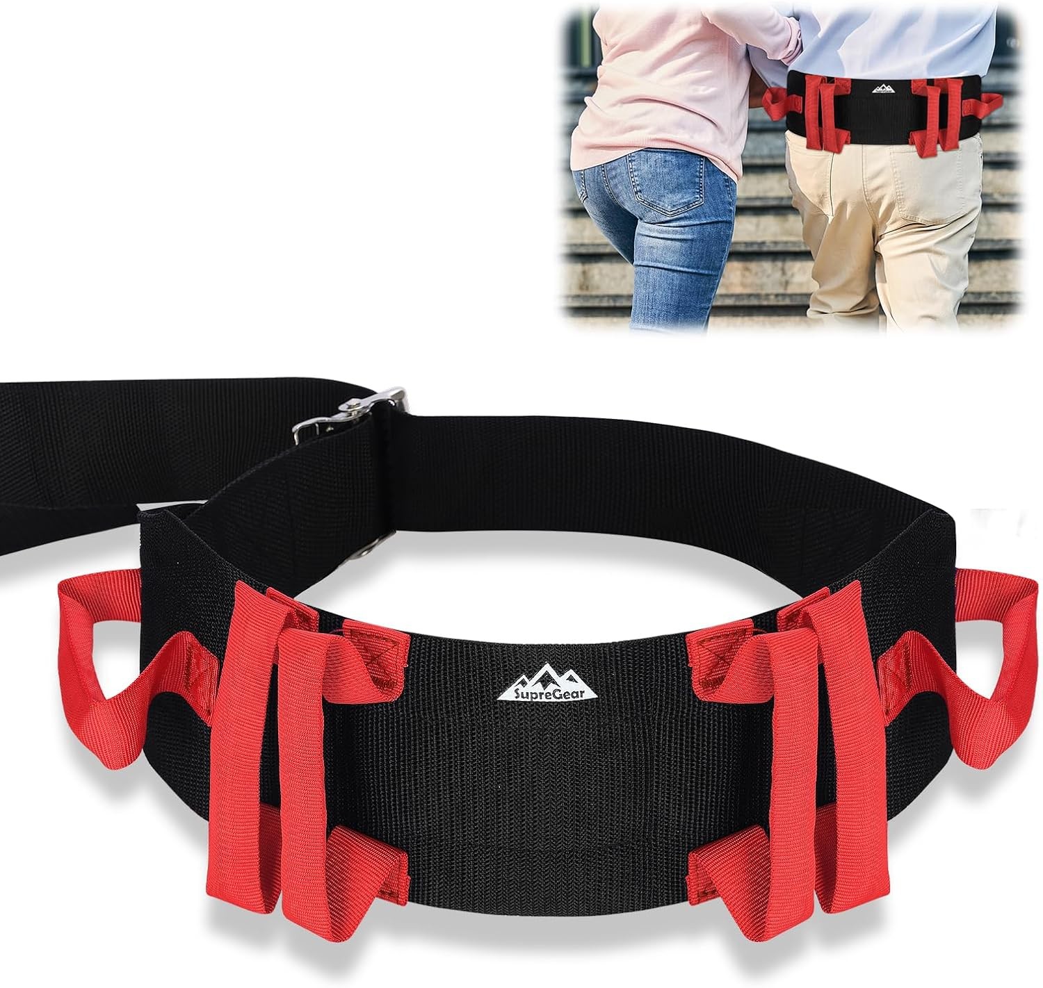 Gait Belt with Handles - Transfer Belts for Seniors, Bariatric, Disabled, Eld...