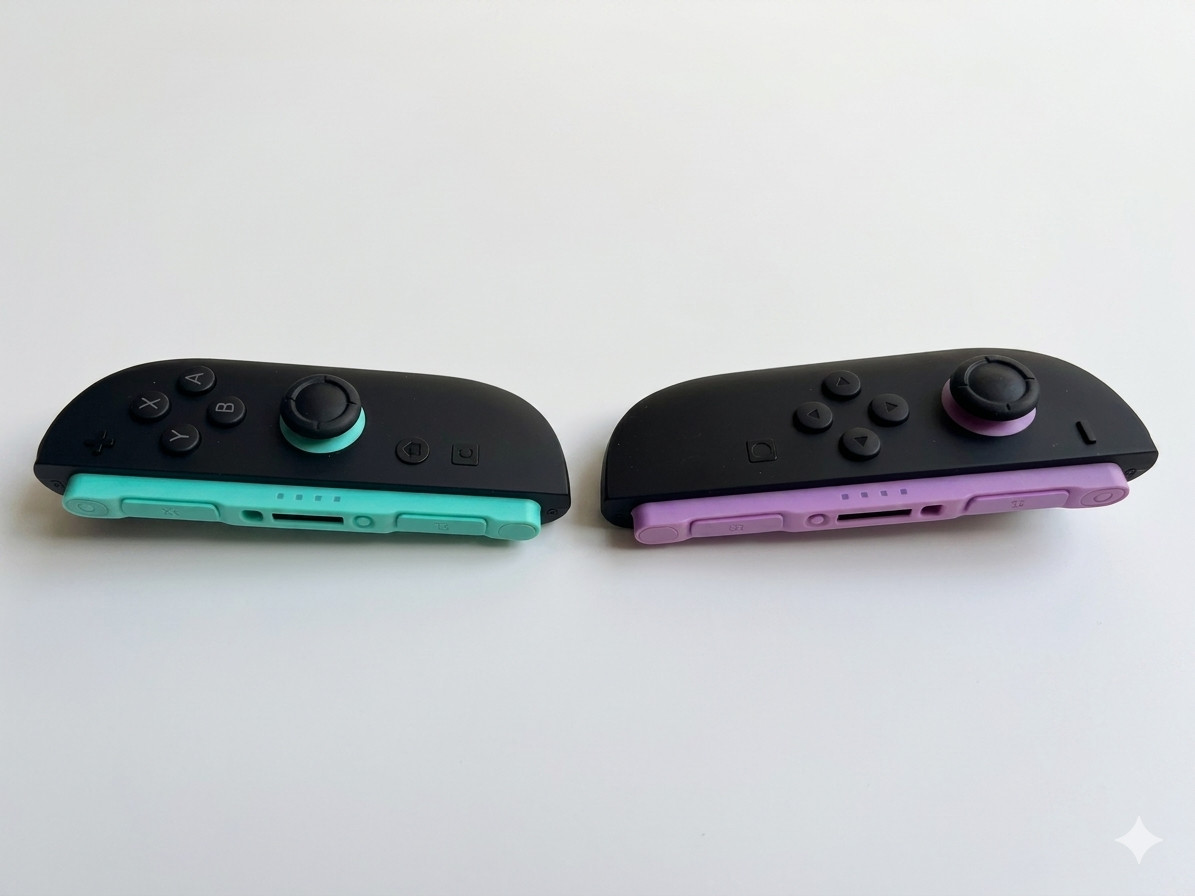 For Nintendo Switch 2 Joy Con 2 L & R Controller Handles Light Purple / Green