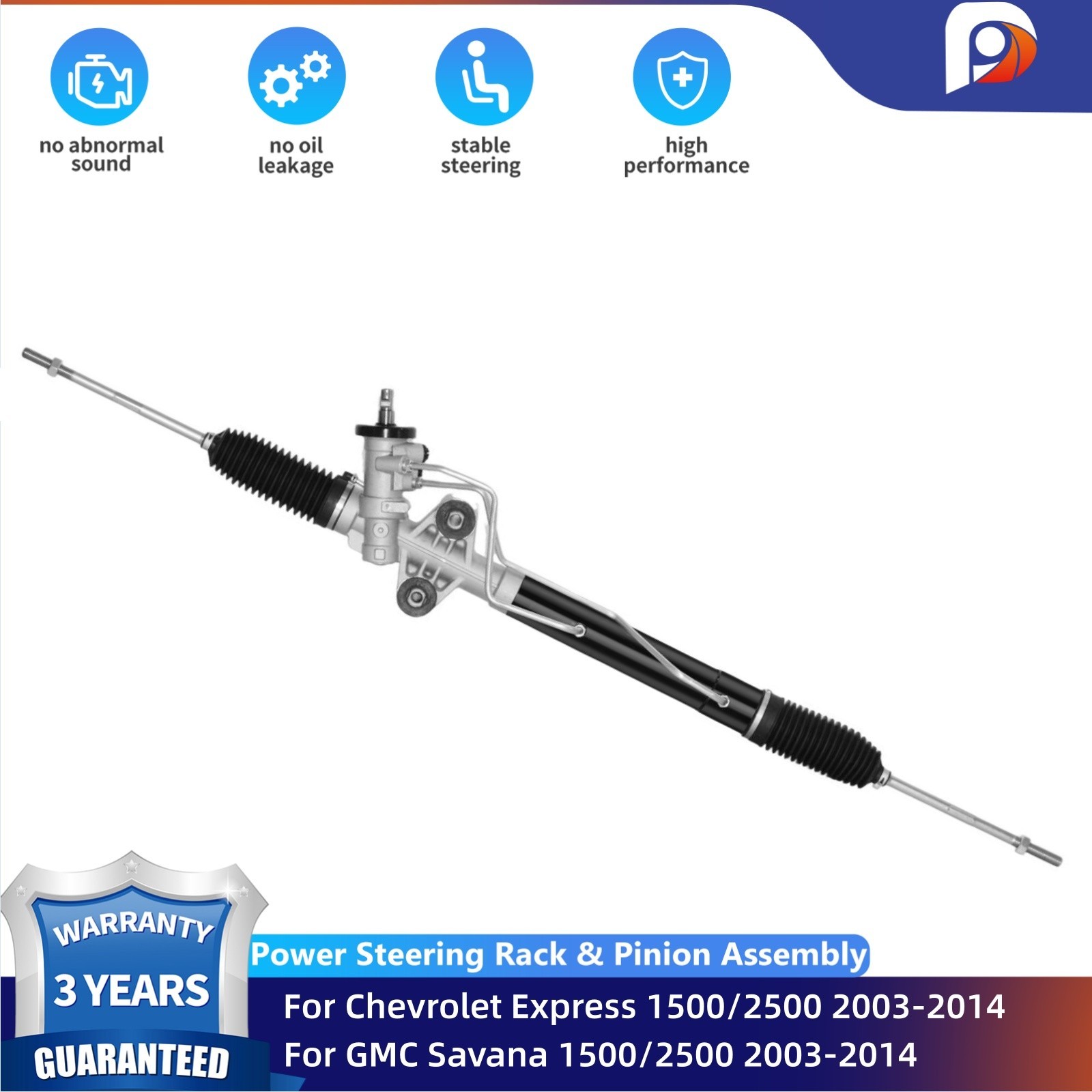Power Steering Rack and Pinion for Chevy Express GMC Savana 1500 2500 2003-2014