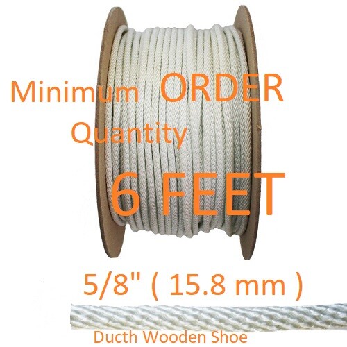 5/8" (15.8 mm )  By the Foot Wood Stove Door Gasket, Round Fiberglass Rope Seal