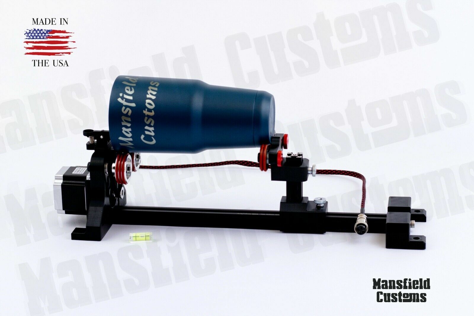 Co2 Laser Rotary Engraver attachment 3 phase for Boss and Chinese lasers