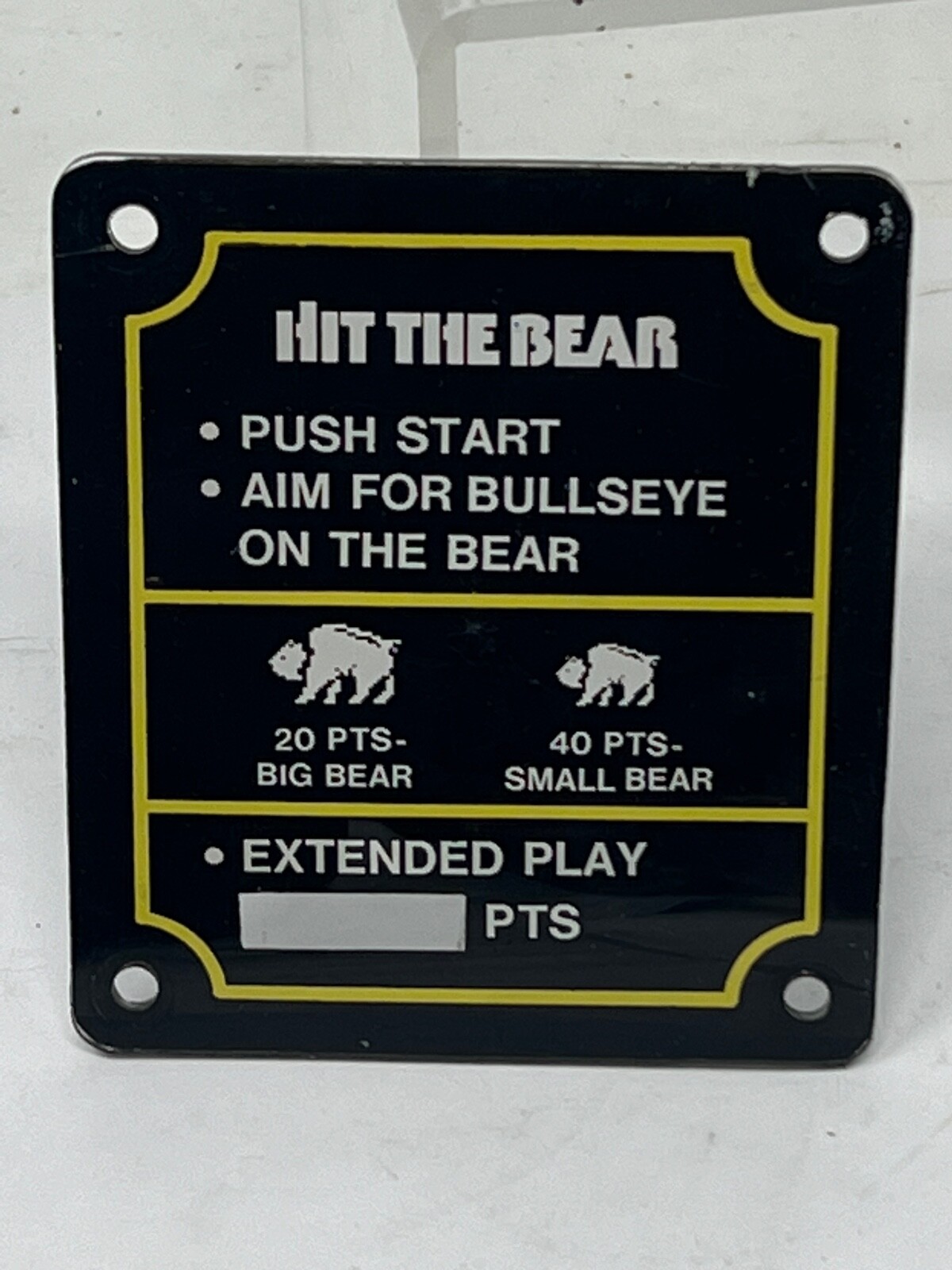 Atari HIT THE BEAR   how to play  plexi