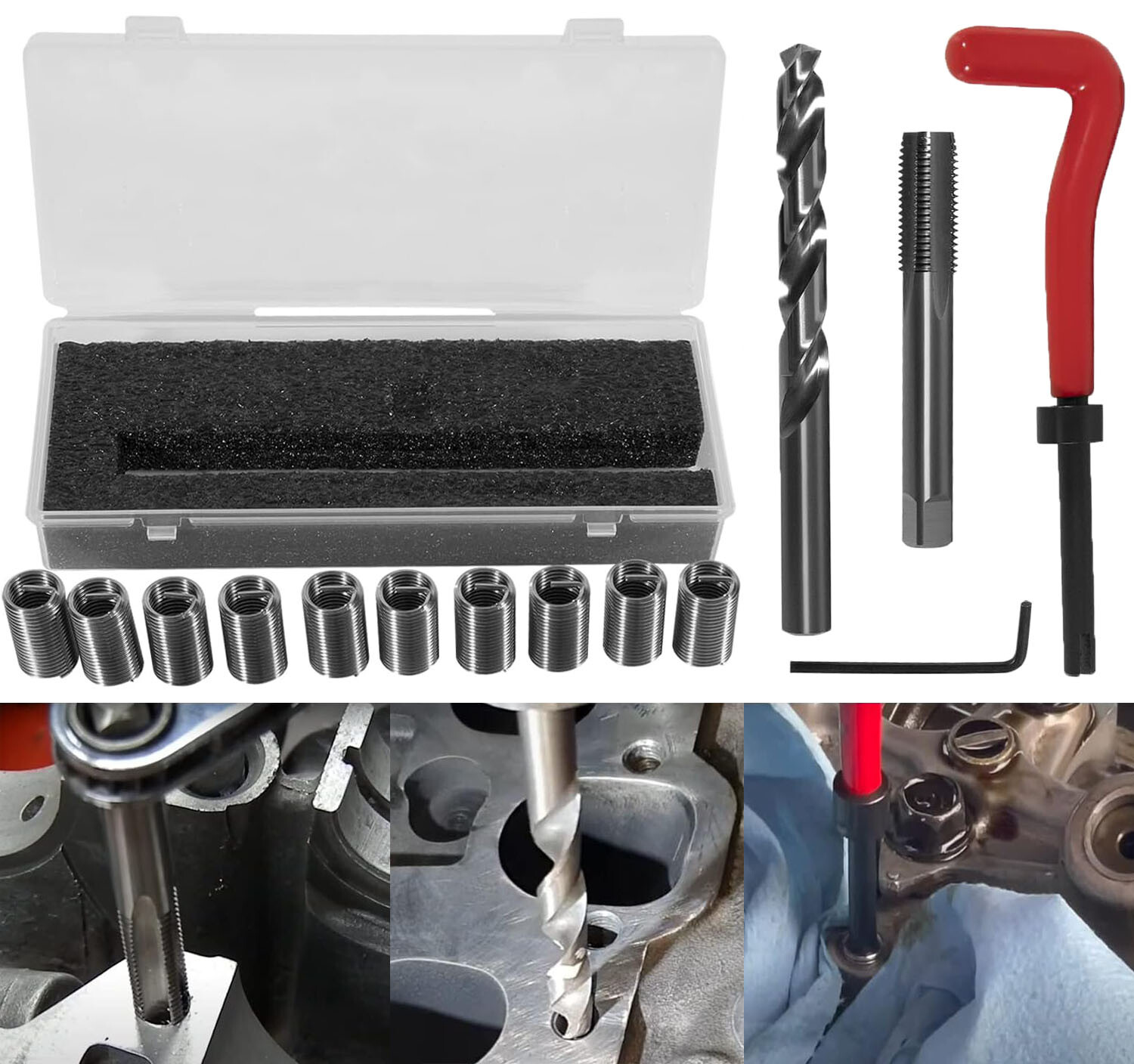 1420 M11.5mm x 1.5 Engine Cylinder Head Repair Kit For Honda Toyota Other Import
