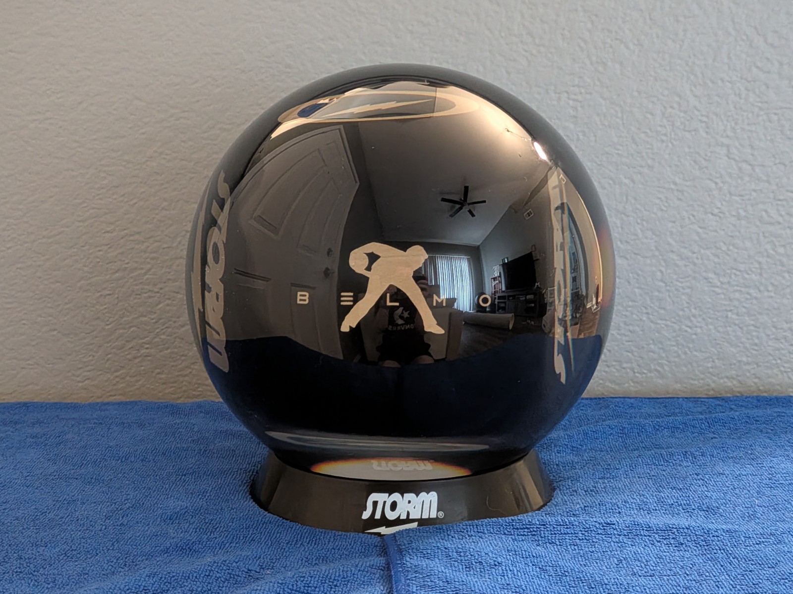 Storm Clear Belmo Black/Gold 16lb NEW Bowling Ball NIB Overseas Spare Undrilled