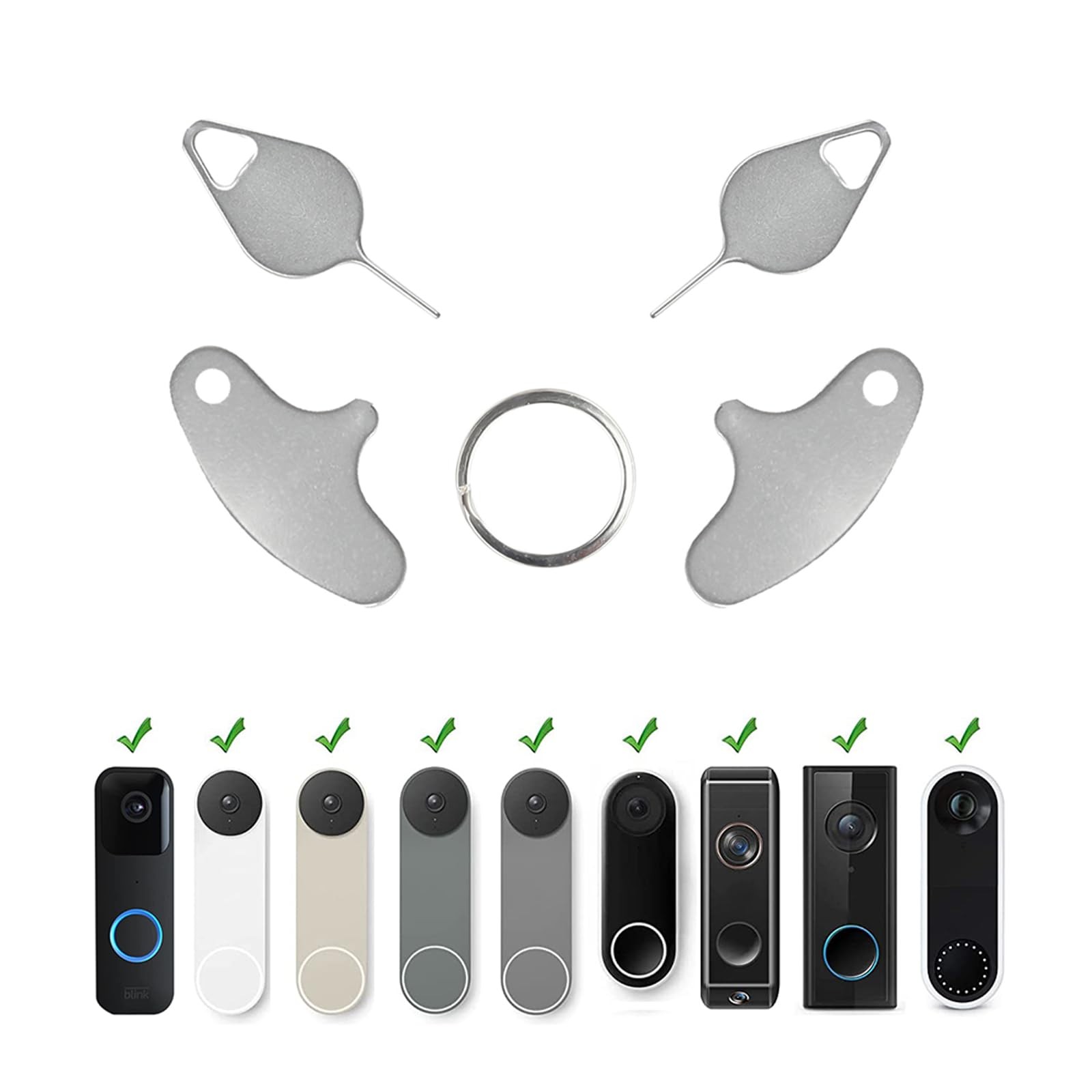 4 Pack Doorbell Key Tool, Doorbell Opening Pin Tool, Release Removal Pin
