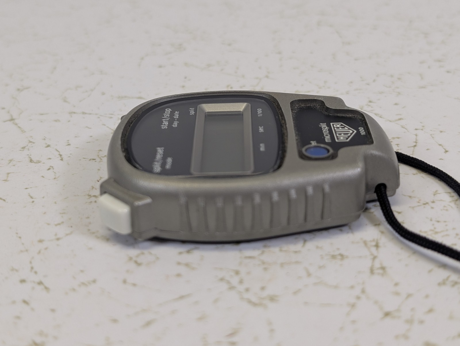 Heuer Microsplit 1000 Digital Stopwatch Untested Vintage Timepiece
