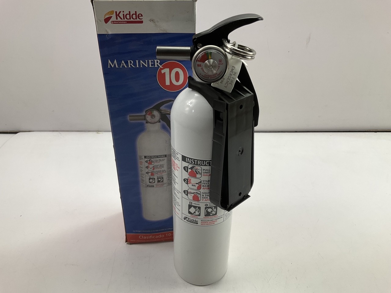 Kidde 466628MTLK 3 Lbs BC Mariner 10 Fire Extinguisher M10G W/ Metal Valve