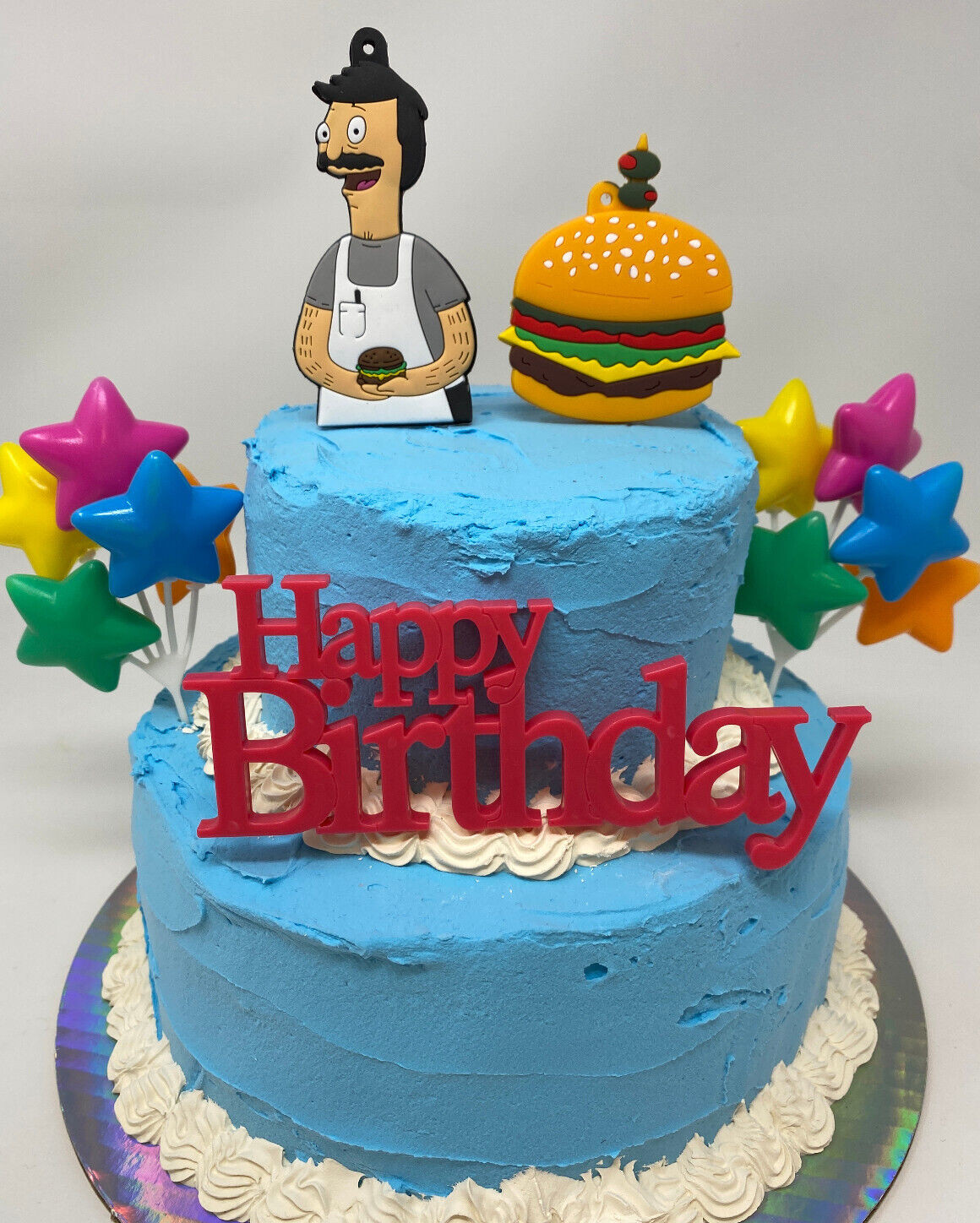 Bob's Burgers Happy Birthday Cake Topper Set ~ BRAND NEW  ~  with  Bob Belcher