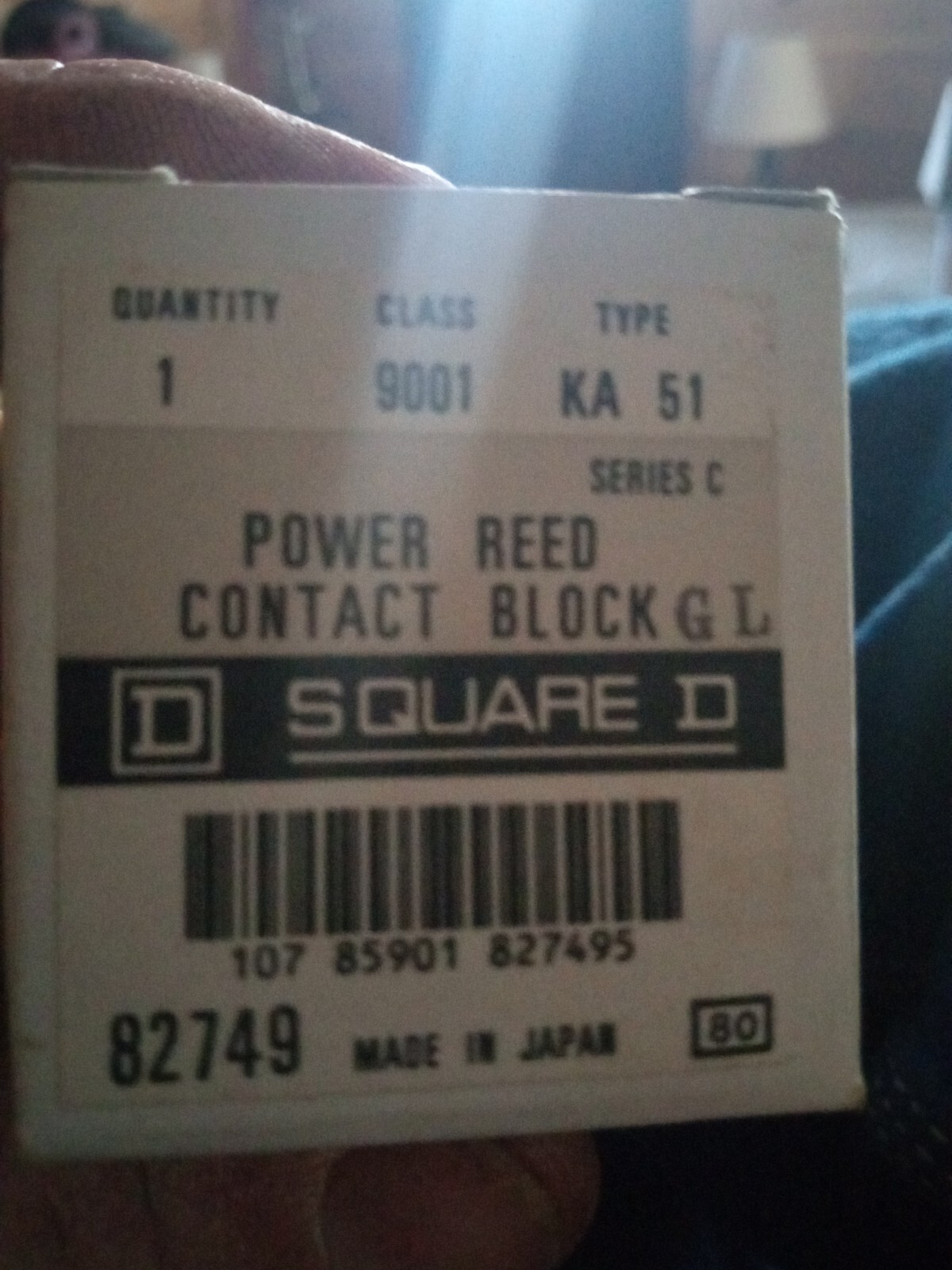 Square D Power Reed Sealed Contact Block 9001 KA 51