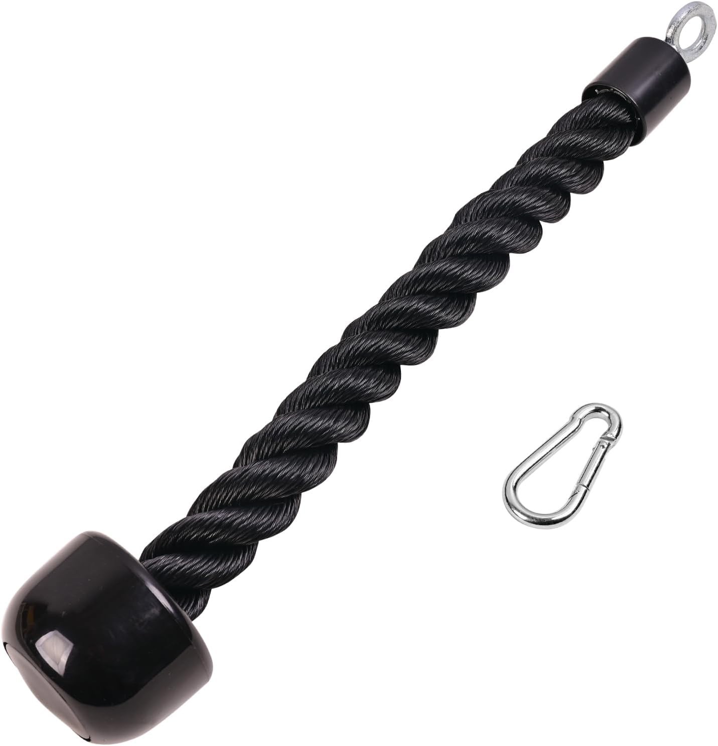 Heavy Duty 63 Inch Tricep Push Down Rope with Rubber Grip - Face Pulls Made Easy