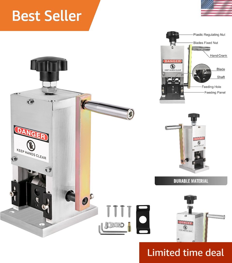 Aluminum Wire Stripper Machine with Adjustable Blades for Efficient Recycling