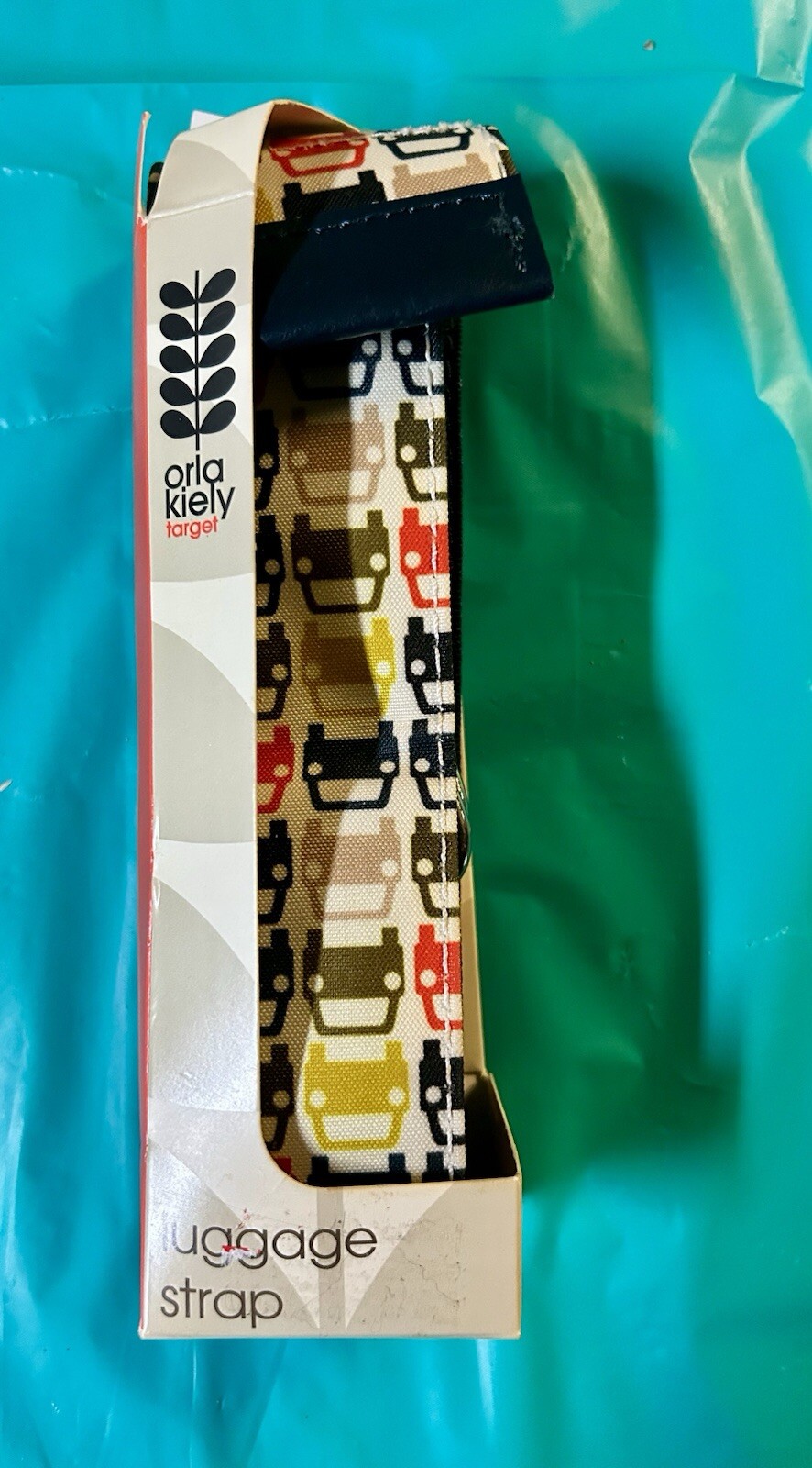 ORLA KIELY FOR TARGET CARS PATTERN LUGGAGE TRAVEL STRAP New