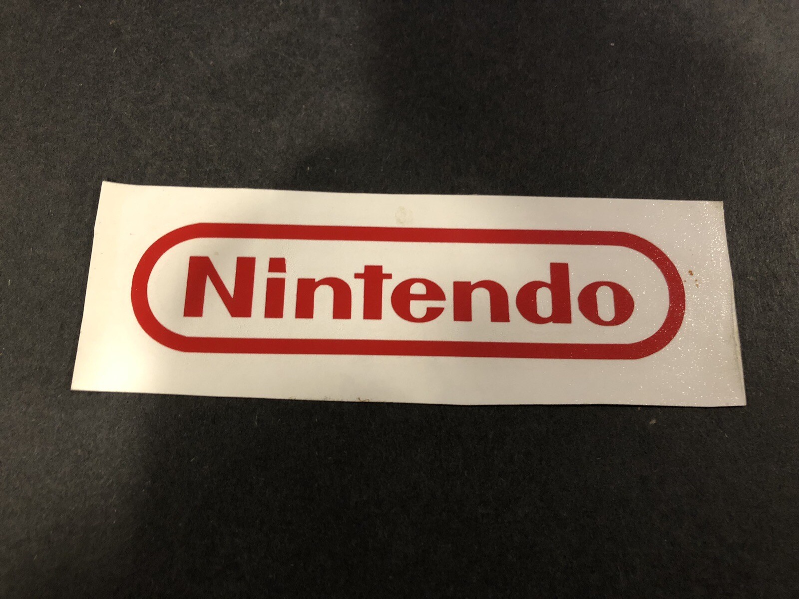 Nintendo vintage vinyl sticker promo