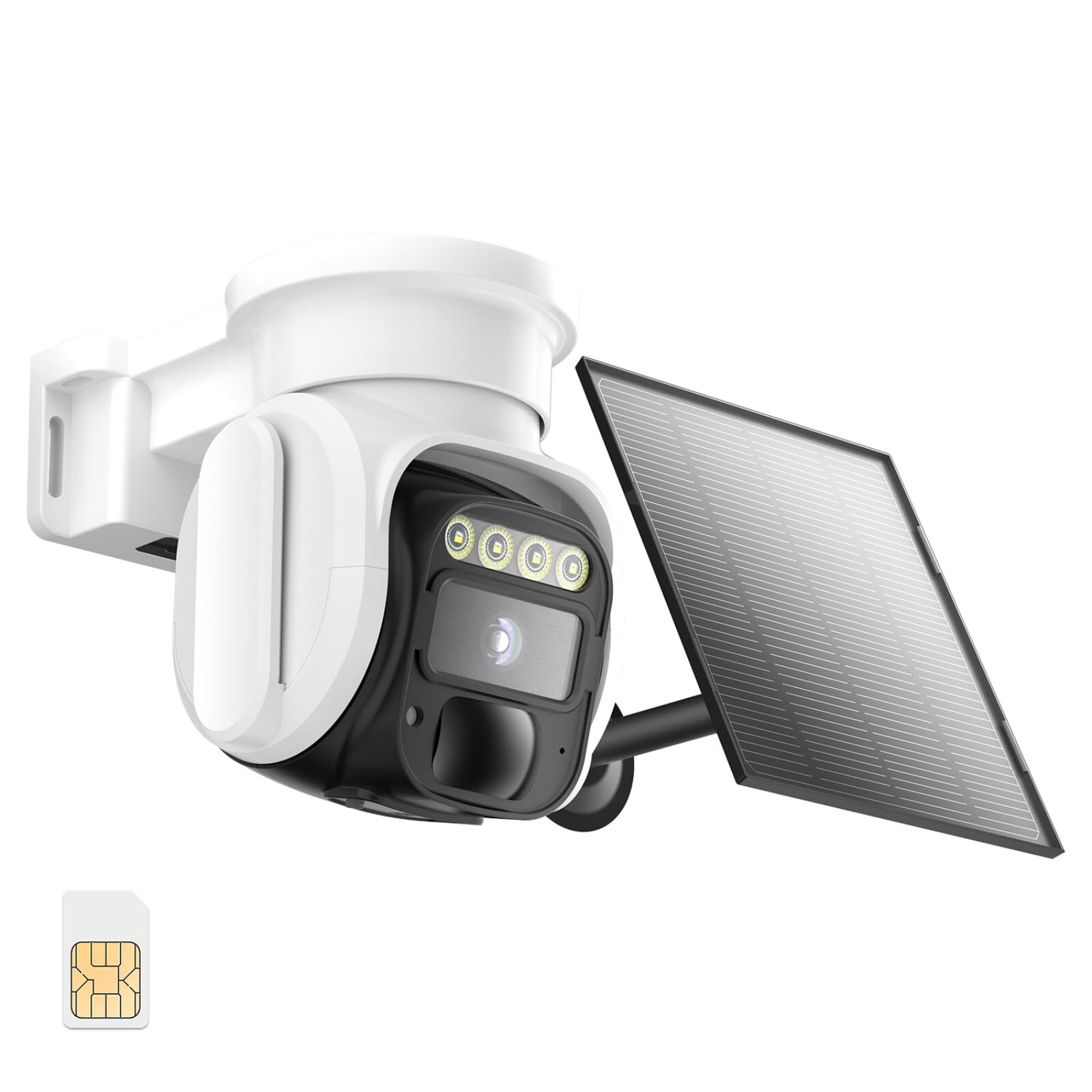 runofast 4G LTE Cellular Security Camera,No WiFi Solar Powered Camera Outdoor...