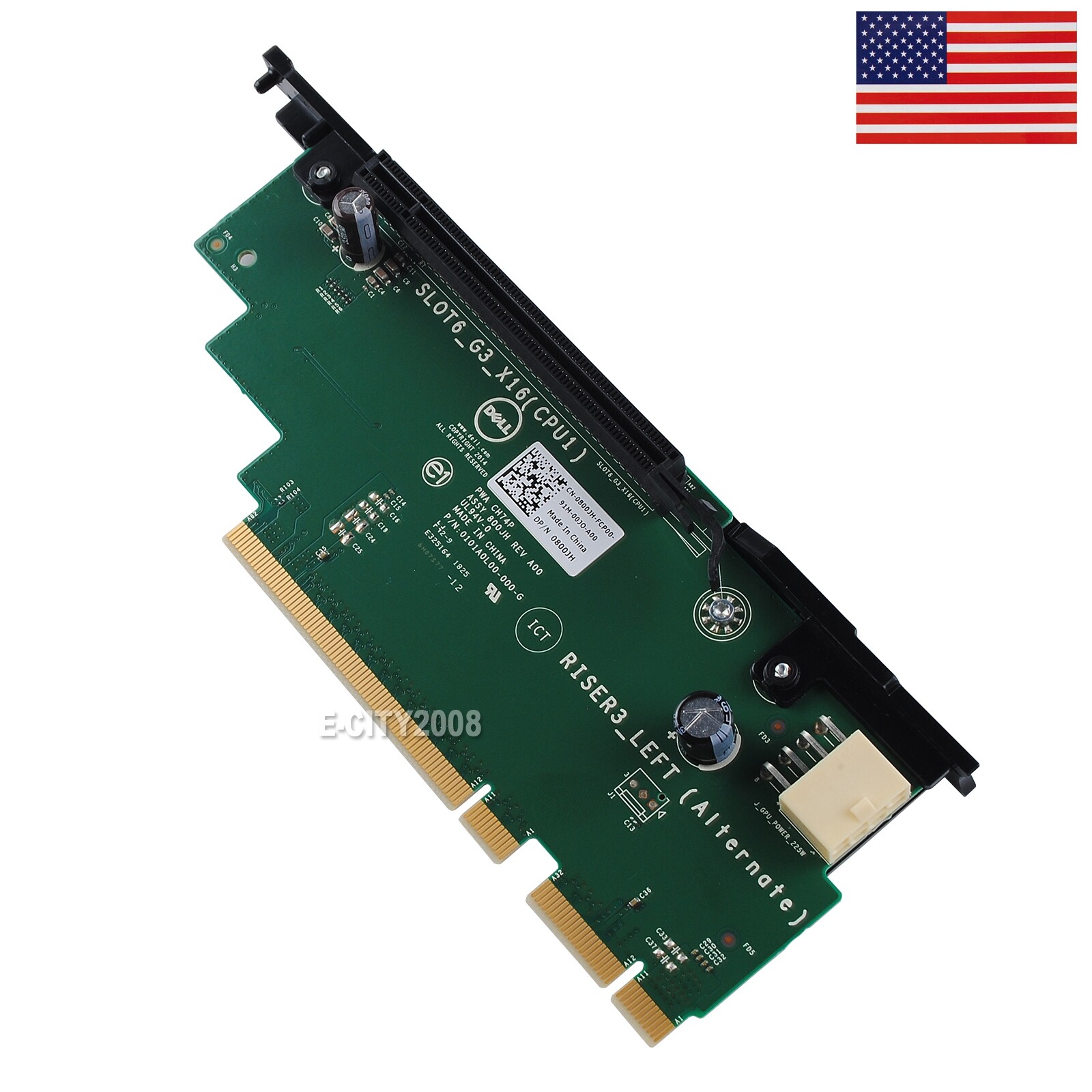 800JH 0800JH for Dell R730 R730xd Left RISER3 Expansion Upgrade Card