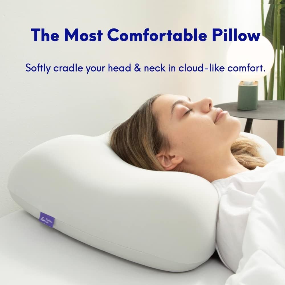 Ergonomic Contour Pillow Deep Sleep Side Back Sleeper