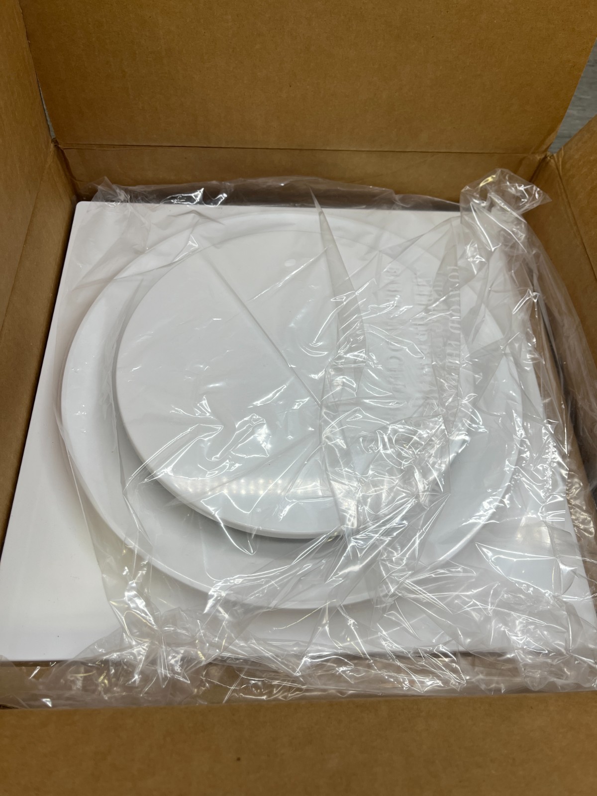 Aero Pure FABF G16 Round on Square Replacement Grille for Bath - White
