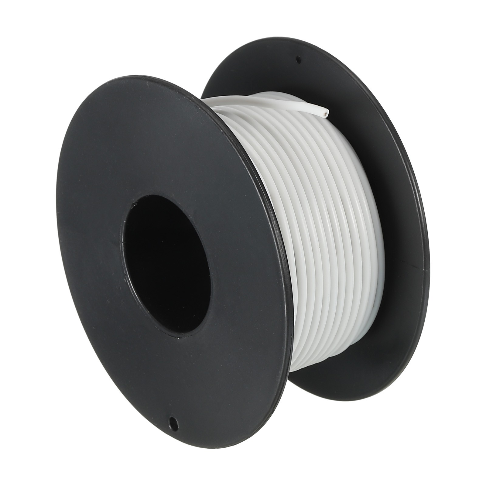 Silicone Wire 24 AWG White Spool 15m Electrical Tinned Copper Wire for Car Model