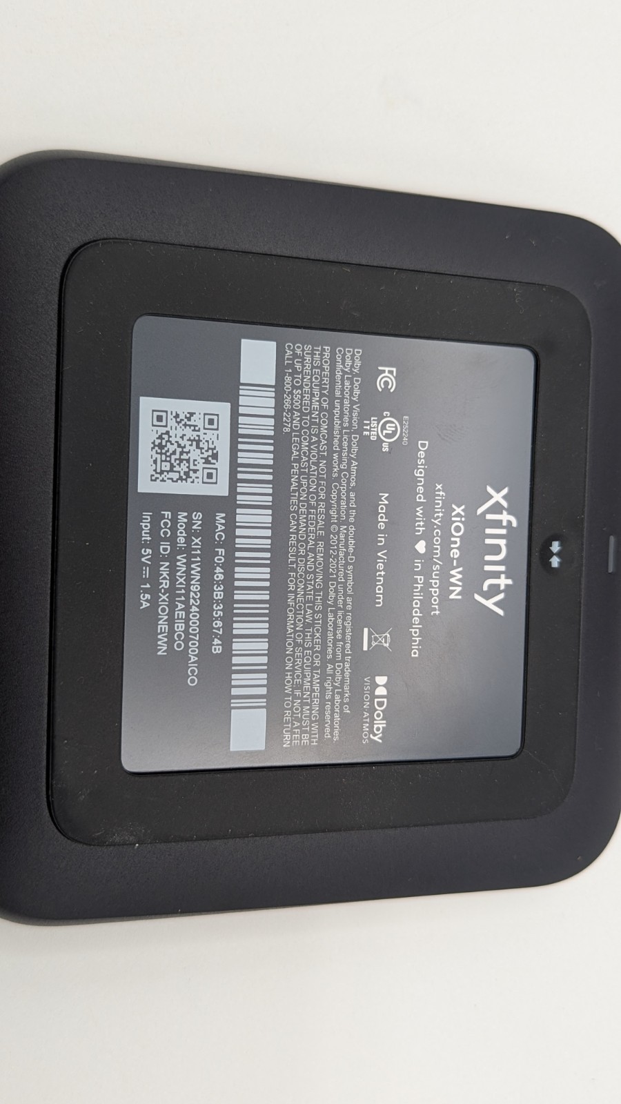 2x Xfinity Flex Streaming TV Box 4K XiOne-WN