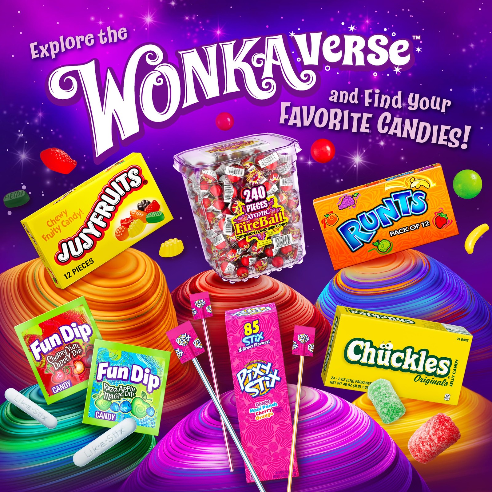 Wonka Red Hots, Cinnamon Hard Candy, 5.5 Ounce Theater Candy Boxes (Pack of 12)