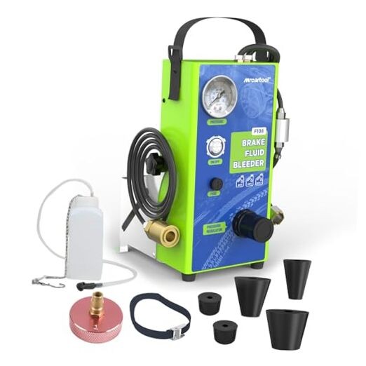 Brake Bleeder Kit, 110V Automotive Brake Fluid Oil Exchanger Machine with 7