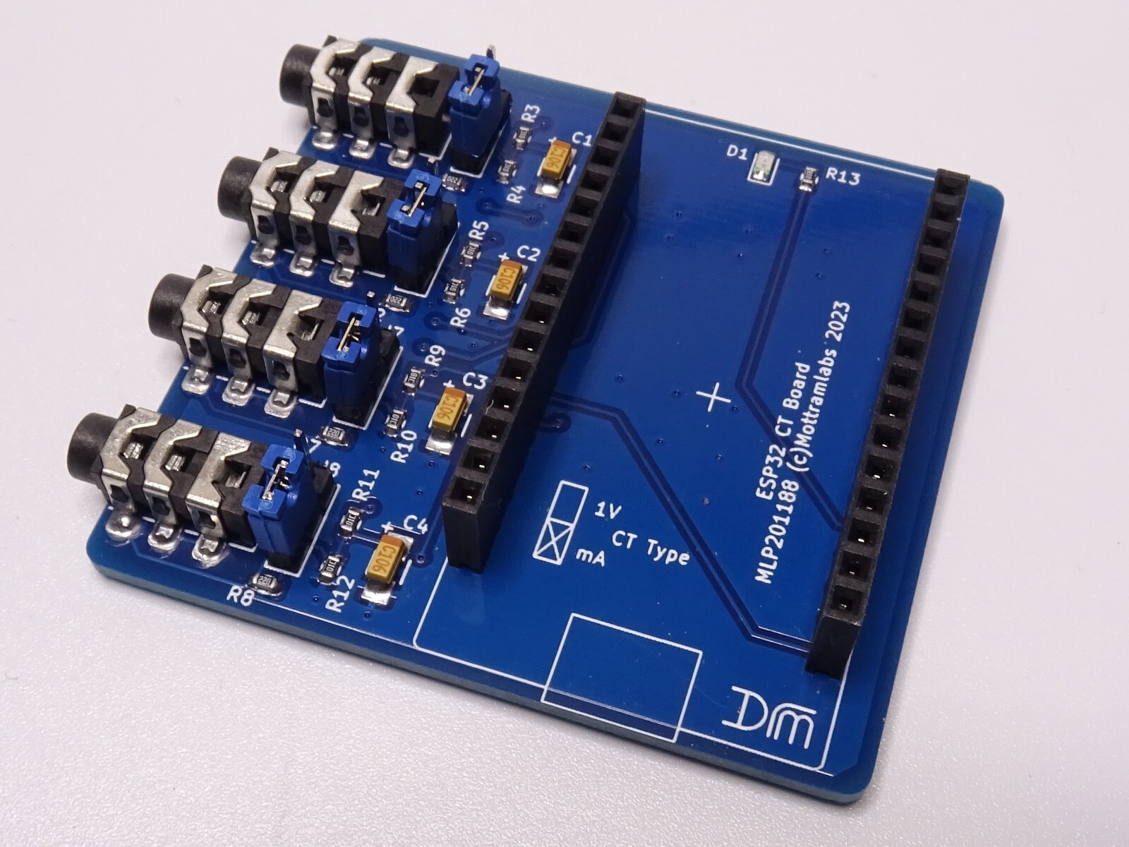 4 Channel ESP32 Mains Current Sensor - Node-MCU 30-Pin SCT013 - 100A/50mA