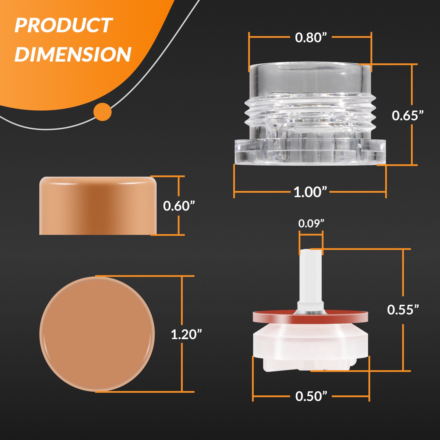RK-17VB Vacuum Breaker Float Kit fit for Woodford Model 17 (4-Pack)