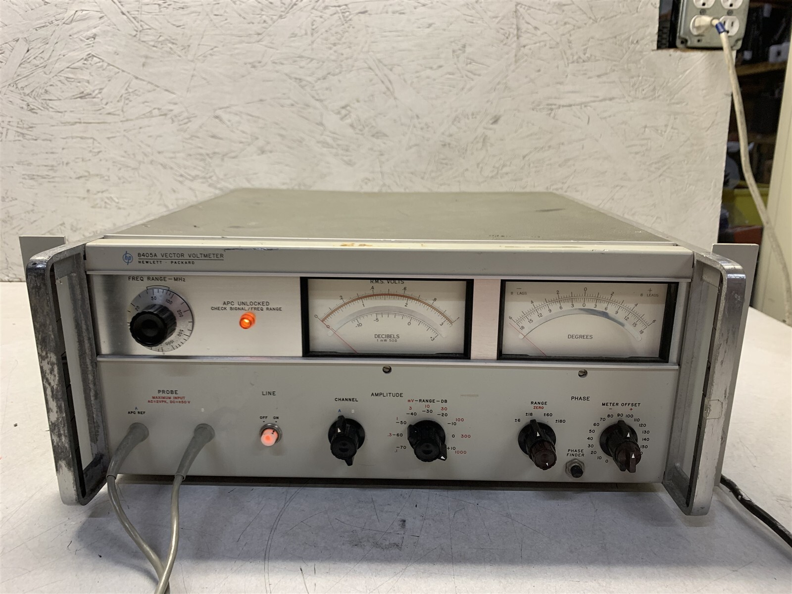 HP HEWLETT PACKARD 8405A VECTOR VOLMETER