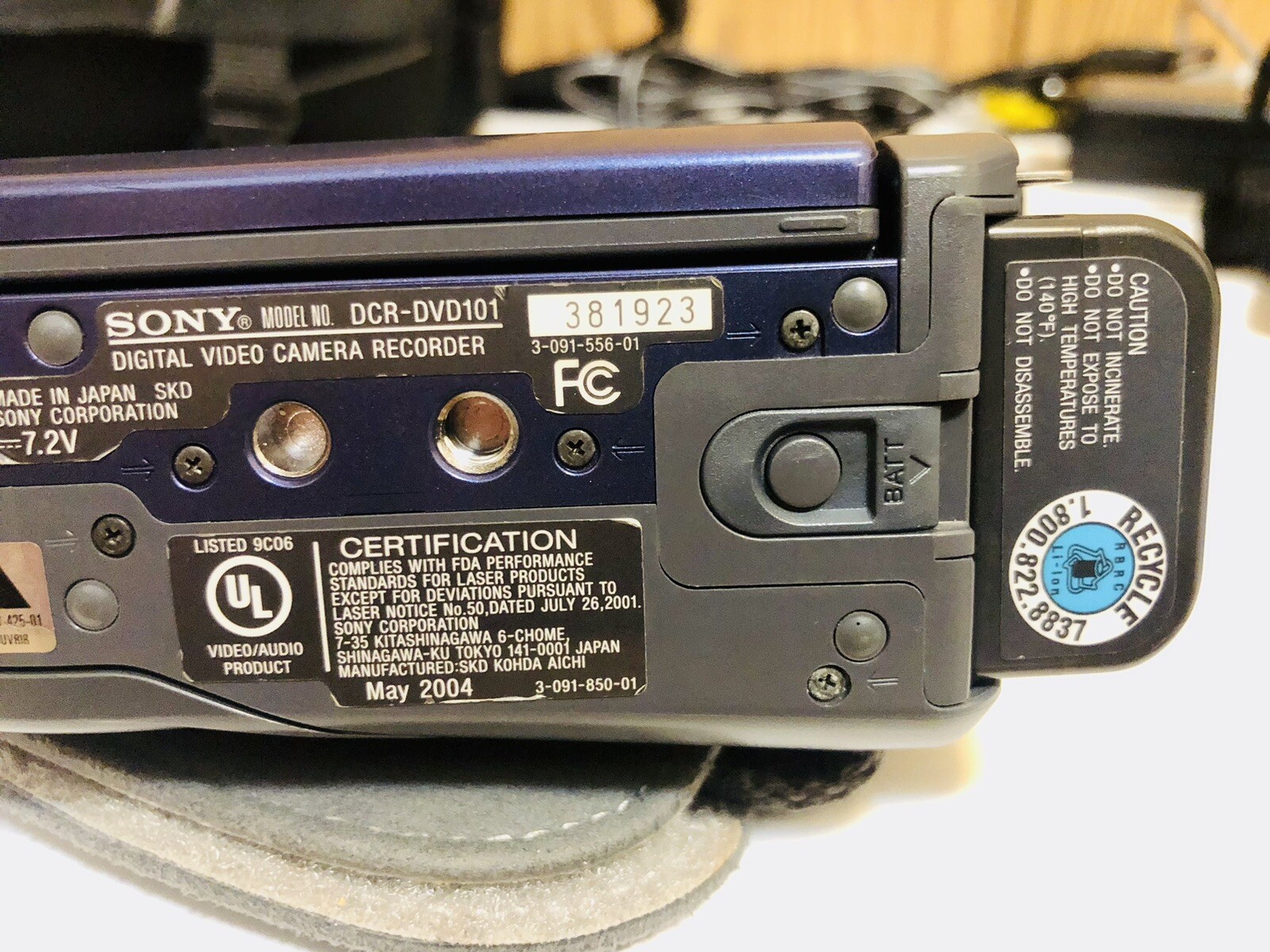 Sony HandyCam DCR-DVD UN TESTED