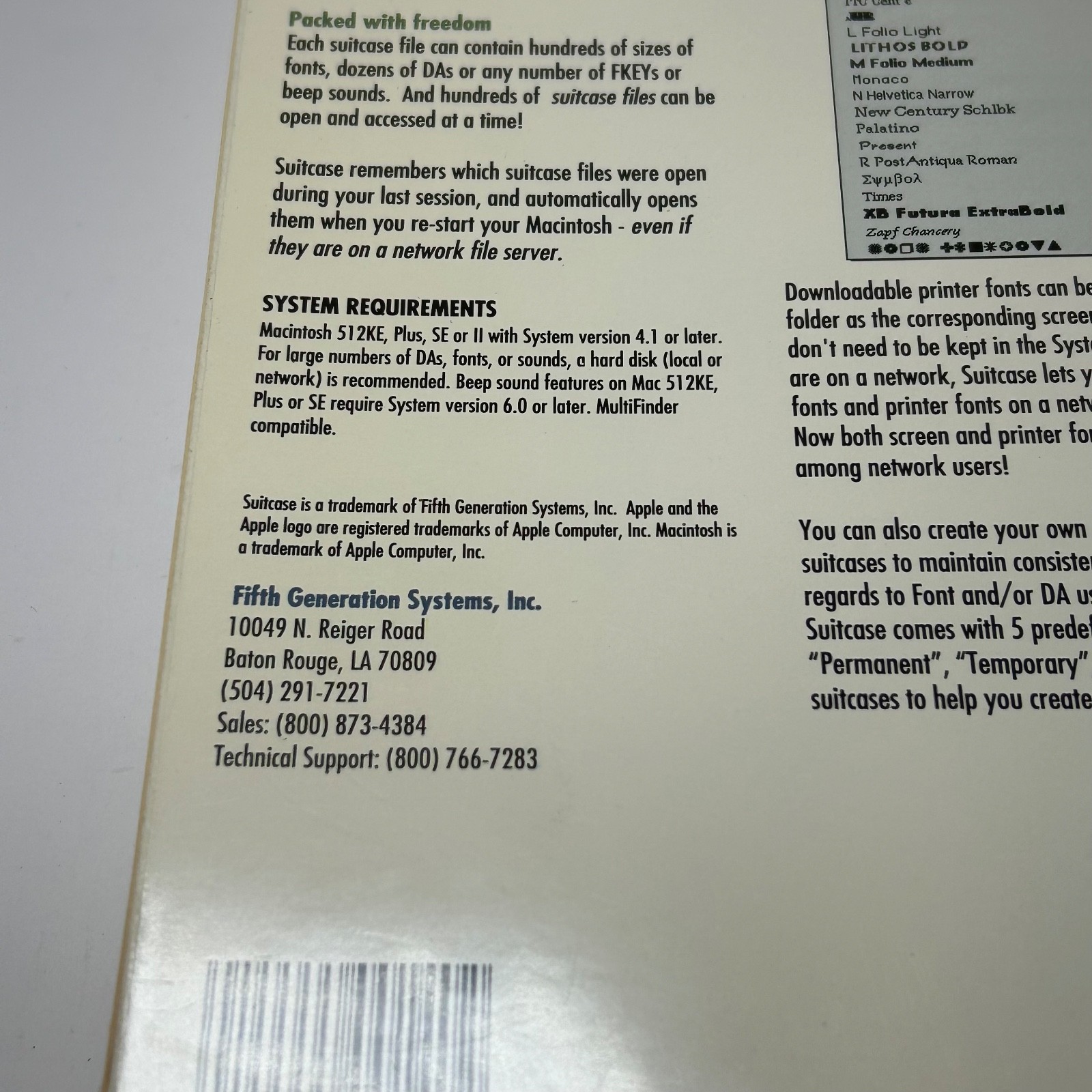 Vintage Suitcase Complete Font And Desk Accessory Management Software Macintosh