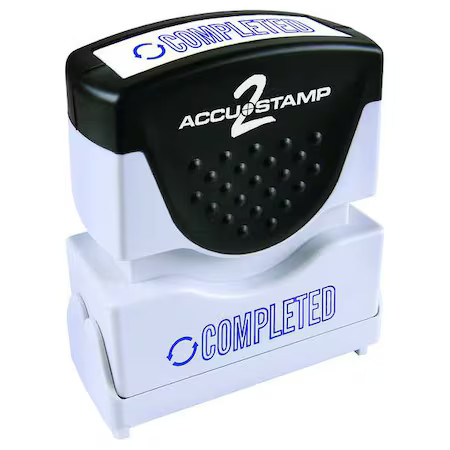 Accu-Stamp2 038847 Microban Message Stamp, Completed, 3/8"