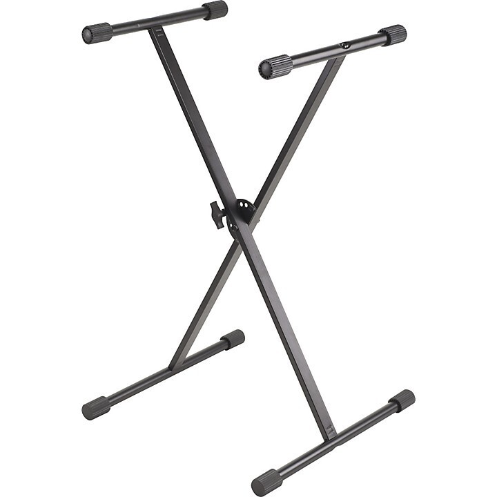 Proline PL100 X-Braced Keyboard Stand Black Adjustable Height Sturdy 35 lbs Load