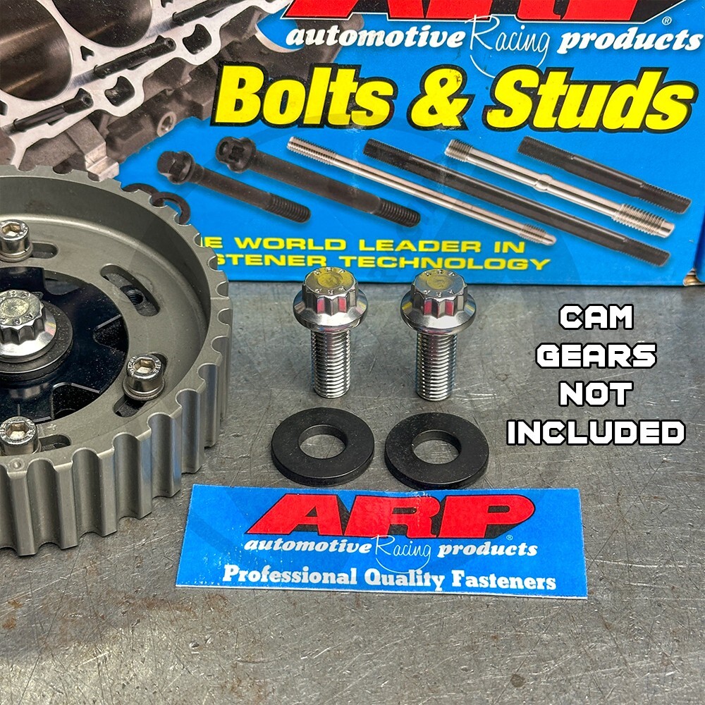 ARP Stainless Cam Gear Bolts and Black Washers for Honda Acura B Series VTEC 12p