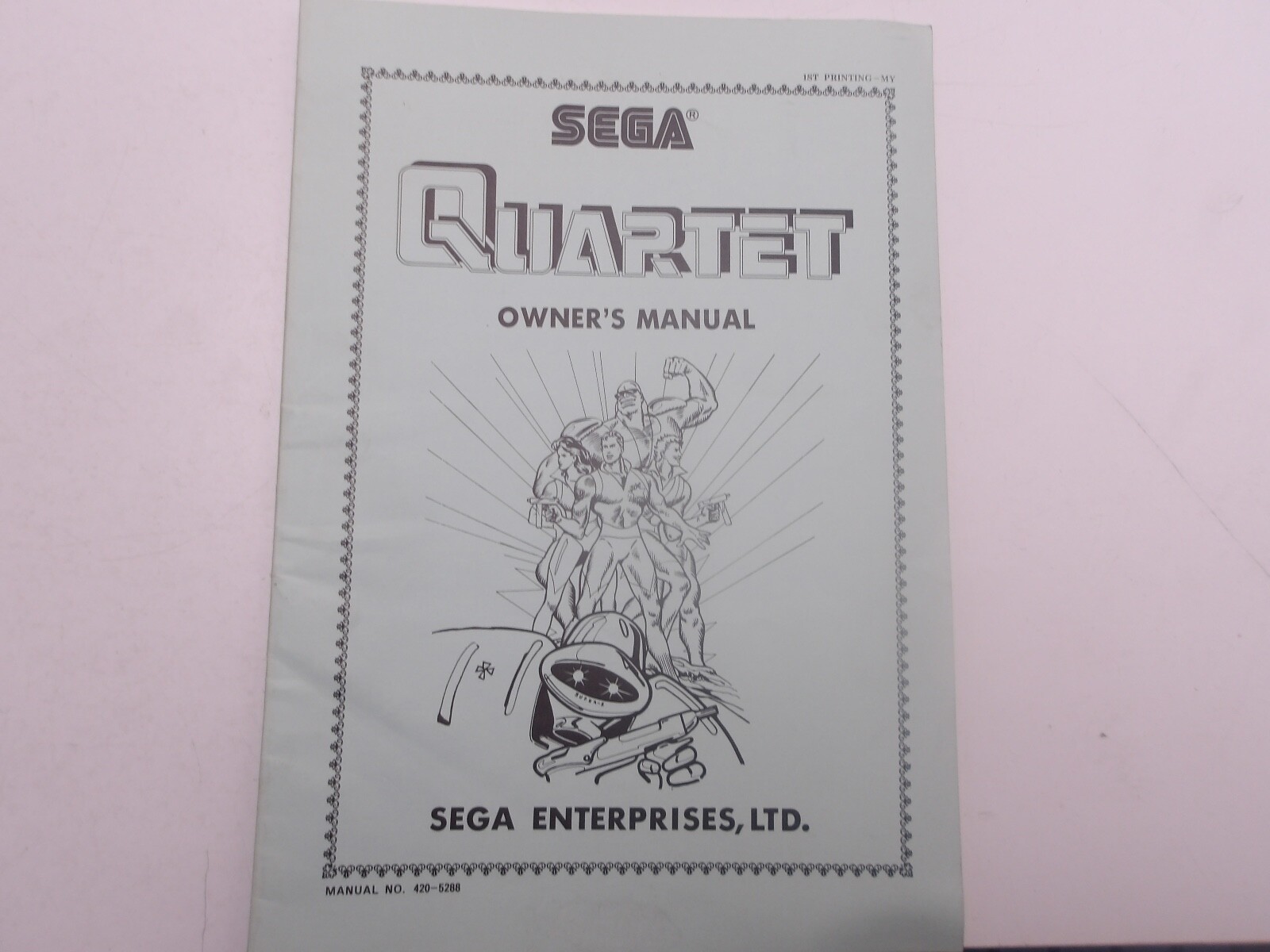 Sega  - Quartet- Owners Manual w/Schematics