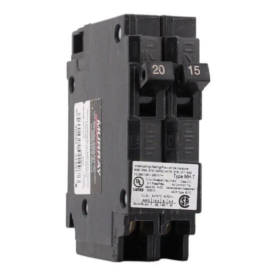 NEW Murray MP2015 1P 15A/20A 120 Volt Tandem Circuit Breaker
