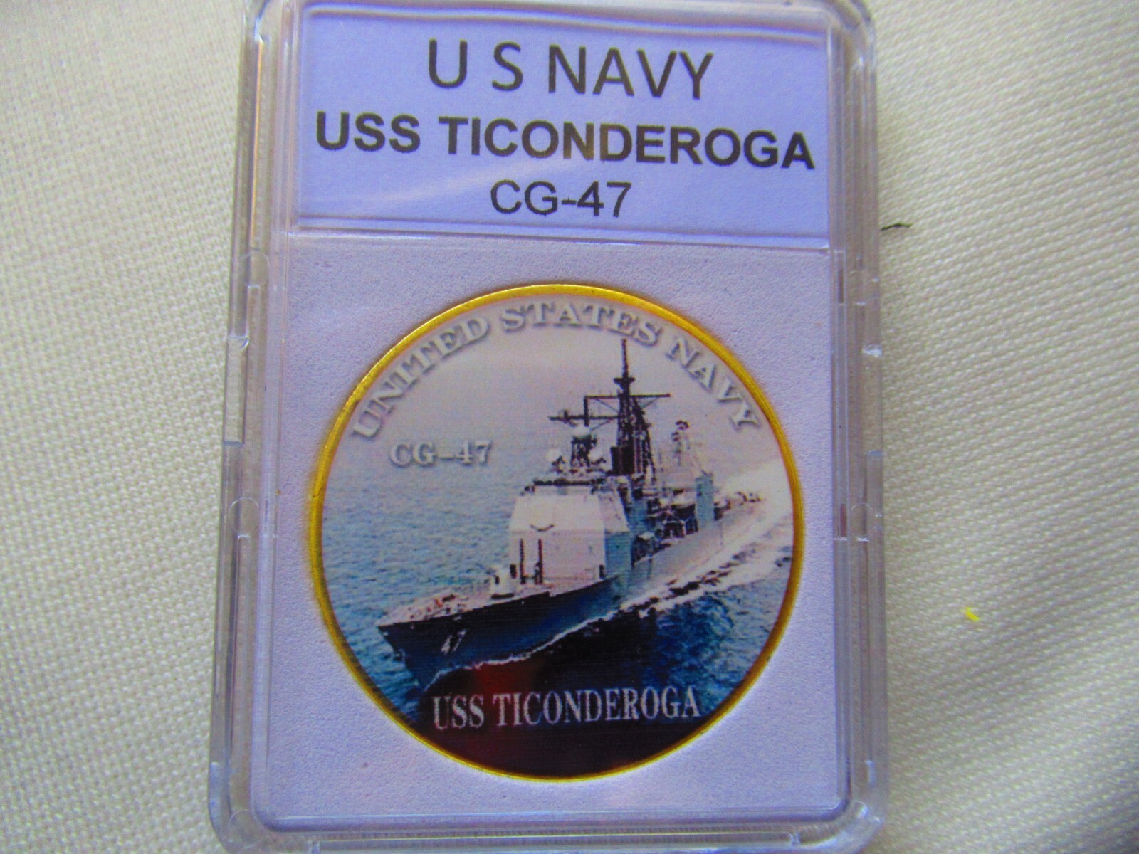 US NAVY - USS Ticonderoga (CG-47) Challenge Coin